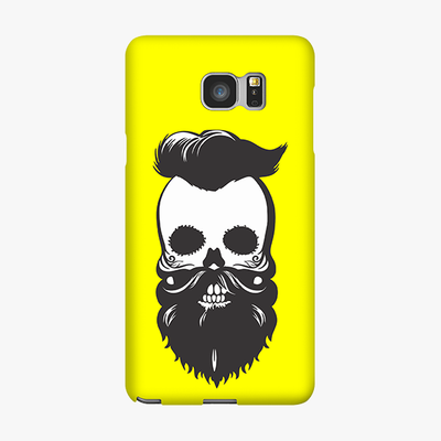 Tough Samsung Galaxy Note 5  Phone Case - Skull With Beard And Mustache