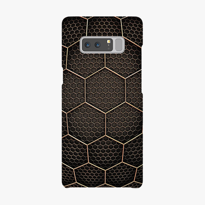 Tough Samsung Galaxy Note 8  Phone Case - Golden Hexagons