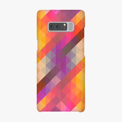 Tough Samsung Galaxy Note 8  Phone Case - Colorful Triangle Pattern