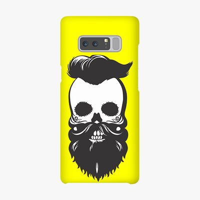Snap Samsung Galaxy Note 8  Phone Case - Skull With Beard And Mustache