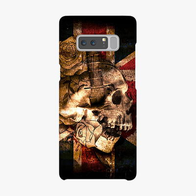 Snap Samsung Galaxy Note 8  Phone Case - Skull With Union Jack British Flag