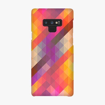 Tough Samsung Galaxy Note 9  Phone Case - Colorful Triangle Pattern
