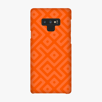 Tough Samsung Galaxy Note 9  Phone Case - Orange Color Pattern