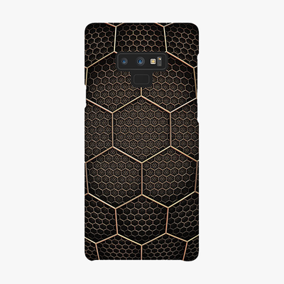 Tough Samsung Galaxy Note 9  Phone Case - Golden Hexagons