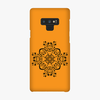 Snap Samsung Galaxy Note 9  Phone Case - Flower Design With Orange Background