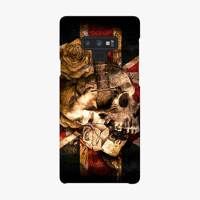 Snap Samsung Galaxy Note 9  Phone Case - Skull With Union Jack British Flag