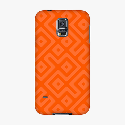 Snap Samsung Galaxy S5  Phone Case - Orange Abstract