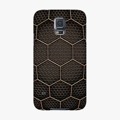 Tough Samsung Galaxy S5  Phone Case - Golden Hexagons