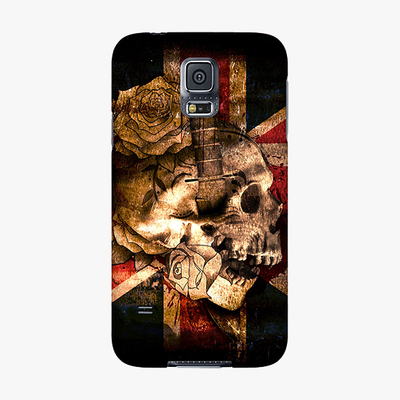 Snap Samsung Galaxy S5  Phone Case - Skull With Union Jack British Flag