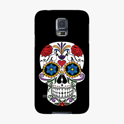 Snap Samsung Galaxy S5  Phone Case - Skull Artwork With Black Background