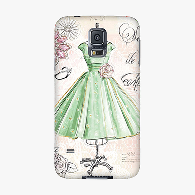 Tough Samsung Galaxy S5  Phone Case - Vintage Art