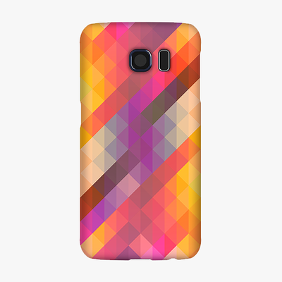 Tough Samsung Galaxy S6  Phone Case - Colorful Triangle Pattern