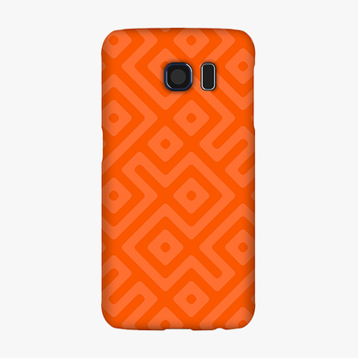 Snap Samsung Galaxy S6  Phone Case - Orange Abstract