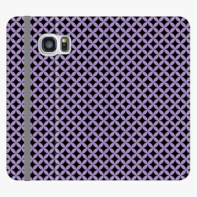 Folio Samsung Galaxy S6  Folio Wallet - Beautiful Star Pattern With Purple Background