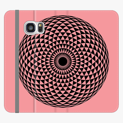 Folio Samsung Galaxy S6  Folio Wallet - Creative Mandala Design