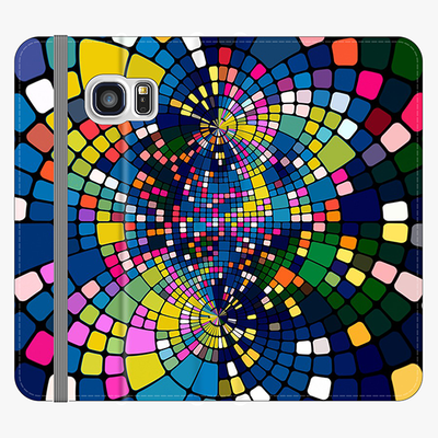 Folio Samsung Galaxy S6  Folio Wallet - Colorful Geometric Art