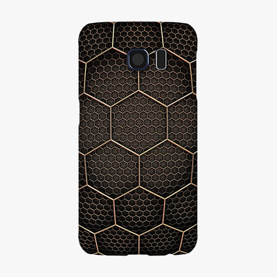 Tough Samsung Galaxy S6  Phone Case - Golden Hexagons