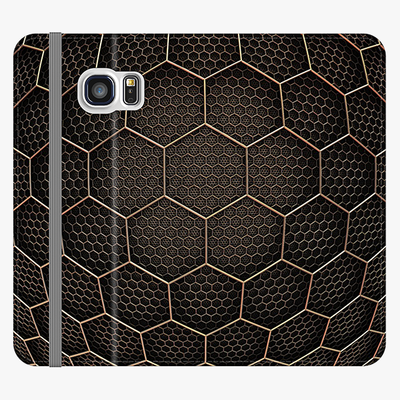 Folio Samsung Galaxy S6  Folio Wallet - Hexagonal Grid