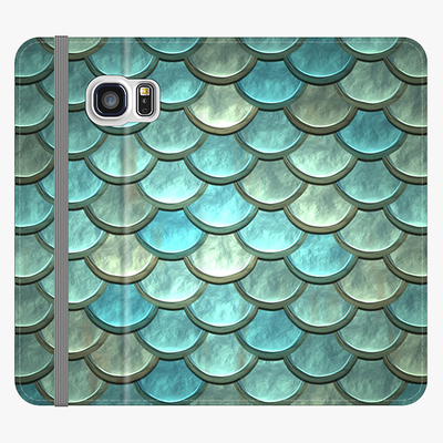 Folio Samsung Galaxy S6  Folio Wallet - Fish Scales Pattern
