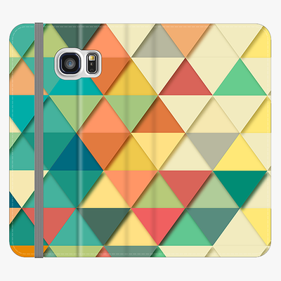 Folio Samsung Galaxy S6  Folio Wallet - Triangular Texture
