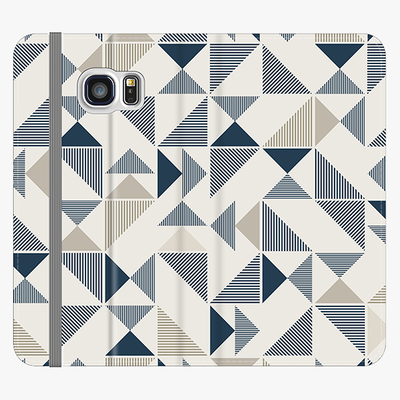 Folio Samsung Galaxy S6  Folio Wallet - Geometric Triangles
