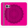 Folio Samsung Galaxy S6  Phone Folio - Mandala With Pink Background
