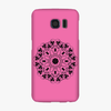 Tough Samsung Galaxy S6  Phone Case - Mandala With Pink Background