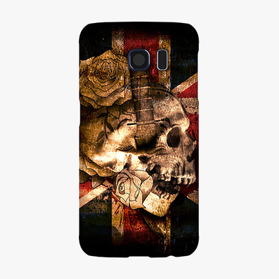 Snap Samsung Galaxy S6  Phone Case - Skull With Union Jack British Flag