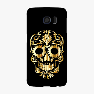 Tough Samsung Galaxy S6  Phone Case - Golden Skull