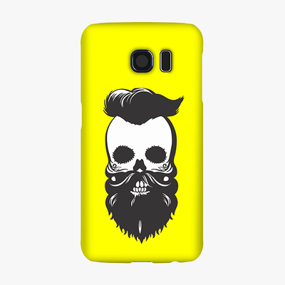 Snap Samsung Galaxy S6  Phone Case - Skull With Beard And Mustache