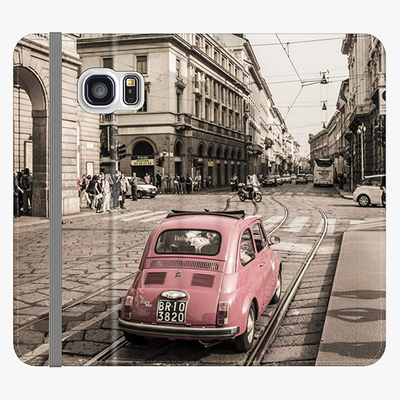 Folio Samsung Galaxy S6  Folio Wallet - View Of The Car And City