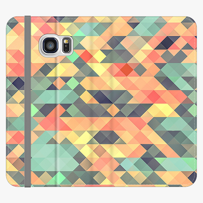Folio Samsung Galaxy S6 Edge  Folio Wallet - Geometrical Texture