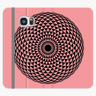 Folio Samsung Galaxy S6 Edge  Folio Wallet - Creative Mandala Design
