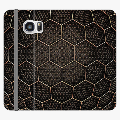 Folio Samsung Galaxy S6 Edge  Folio Wallet - Hexagonal Grid