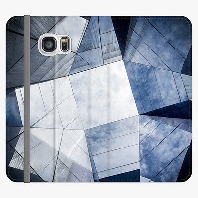 Folio Samsung Galaxy S6 Edge  Folio Wallet - Asymmetrical Geometric Pattern