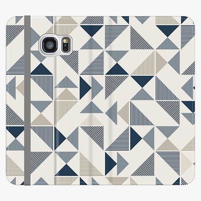 Folio Samsung Galaxy S6 Edge  Folio Wallet - Geometric Triangles