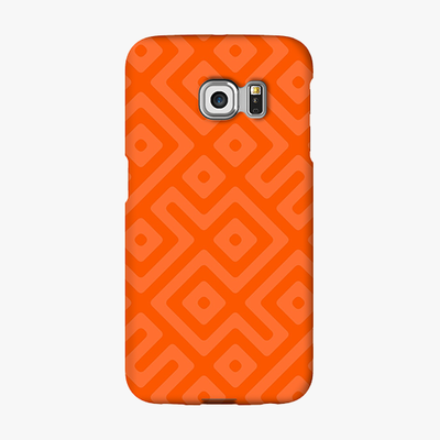 Snap Samsung Galaxy S6 Edge  Phone Case - Orange Abstract