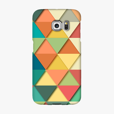 Snap Samsung Galaxy S6 Edge  Phone Case - Colorful Triangles