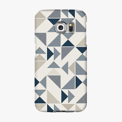 Tough Samsung Galaxy S6 Edge  Phone Case - Triangle Pattern