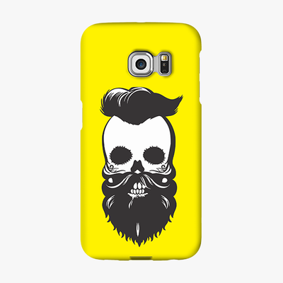 Snap Samsung Galaxy S6 Edge  Phone Case - Skull With Beard And Mustache