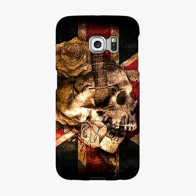 Snap Samsung Galaxy S6 Edge  Phone Case - Skull With Union Jack British Flag