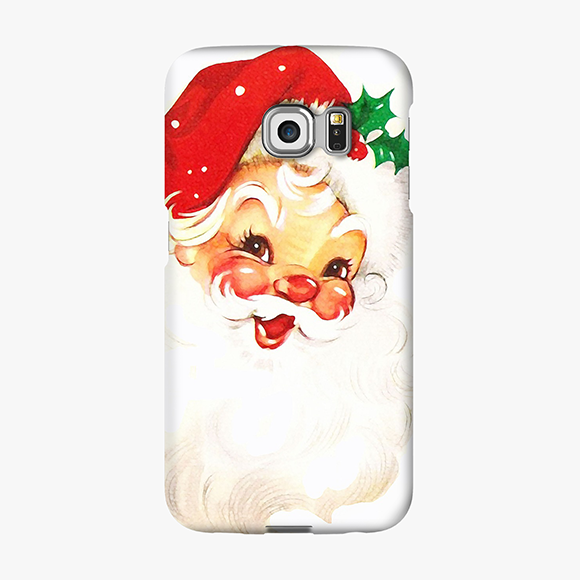 Tough Samsung Galaxy S6 Edge  Phone Case - Vintage Santa