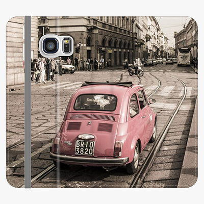 Folio Samsung Galaxy S6 Edge  Folio Wallet - View Of The Car And City