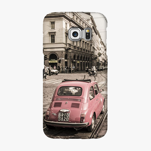 Tough Samsung Galaxy S6 Edge  Phone Case - View Of The Car And City
