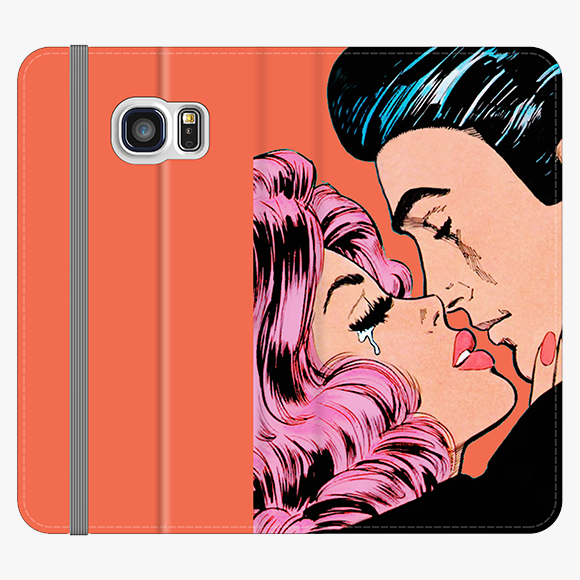Folio Samsung Galaxy S6 Edge  Folio Wallet - Lovely Couple
