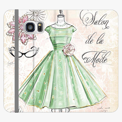 Folio Samsung Galaxy S6 Edge  Folio Wallet - Vintage Art