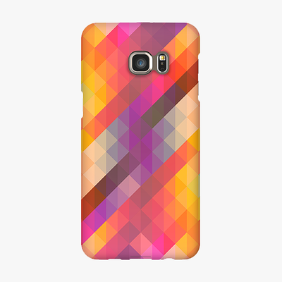 Tough Samsung Galaxy S6 Edge Plus  Phone Case - Colorful Triangle Pattern