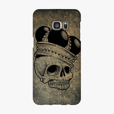 Tough Samsung Galaxy S6 Edge Plus  Phone Case - Skull  With Crown
