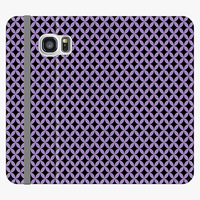 Folio Samsung Galaxy S7  Folio Wallet - Beautiful Star Pattern With Purple Background