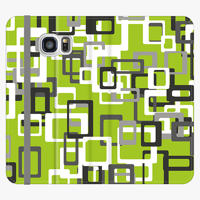 Folio Samsung Galaxy S7  Folio Wallet - Geometric square Pattern